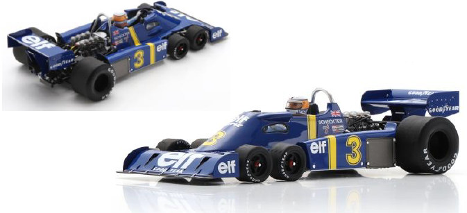 【予約品】 スパーク 1/18 ティレル P34 1976 F1 スウェーデンGP ウィナー #3 J.シェクター
