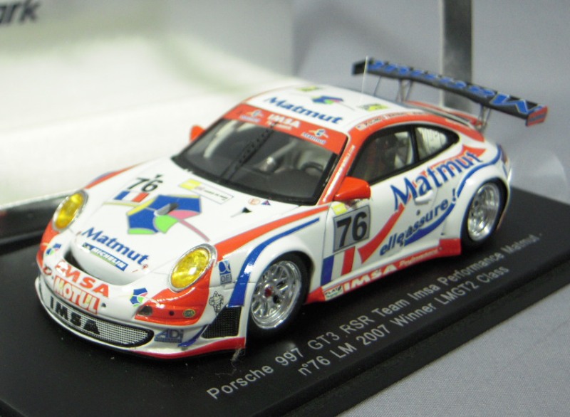 ・スパーク1/43 ポルシェ 997GT3 RSR チームIMSA ＃76 ルマン2007 LMGT2クラスウィナー
