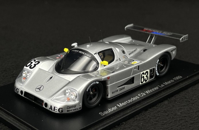 スパーク 1/43 ザウバー メルセデス C9 1989 ルマン24H ウィナー #63 J.マス/S.ディケンズ/M.ロイター 再生産