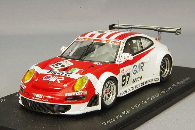 ・ 【BMS特注】 スパーク 1/43 ポルシェ 911 (997) RSR 2007 スパ24H クラスウィナー #97 E.コラール/M.リエブ/M.マルセリ