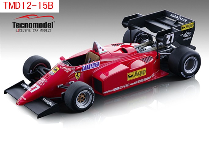 【予約品】 テクノモデル 1/12 フェラーリ 126 C4-M2 ヨーロッパGP 1984 2位入賞車 #27 M. アルボレート ドライバーフィギュア付き