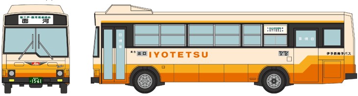 【予約品】 トミーテック ザ・バスコレクション 1/150 日野 レインボー RJ 伊予鉄南予バス