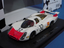 エブロ 1/43 ポルシェ 908 ルマン 1968 #32 ホワイト/レッド G.Mitter / V.Elford