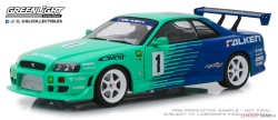 ・グリーンライト 1/18 1999 日産 スカイライン GT-R (R34) ファルケン #1