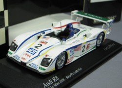 ・ミニチャンプス 1/43 アウディ R8 ＃2 ルマン2005 3位