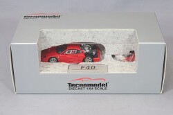 テクノモデル 1/64 フェラーリ F40 LM プレスバージョン 1996 レッド/BBSシルバーホイール