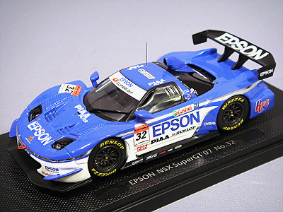 エブロ 1/43 エプソン NSX 2007 スーパーGT500 #32 L.デュバル/F