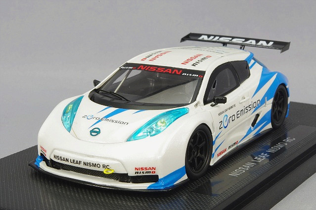 エブロ 1/43 日産 リーフ ニスモ RC ホワイト レジン製