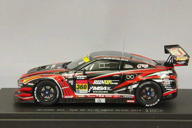エブロ 1/43 沖縄IMP RUN UP GT-R 2014 スーパーGT300 #360 田中篤