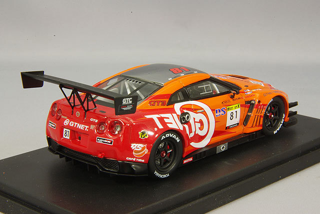 エブロ 1/43 GTNET アドバン 日産 GT-R 2014 スーパー耐久 #81 星野