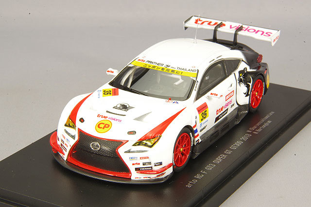 ・エブロ 1/43 ARTO RC F GT3 2018 スーパーGT300 #35 N.ジャルーンスルカワッタナ/N.ホートンカム レジン製