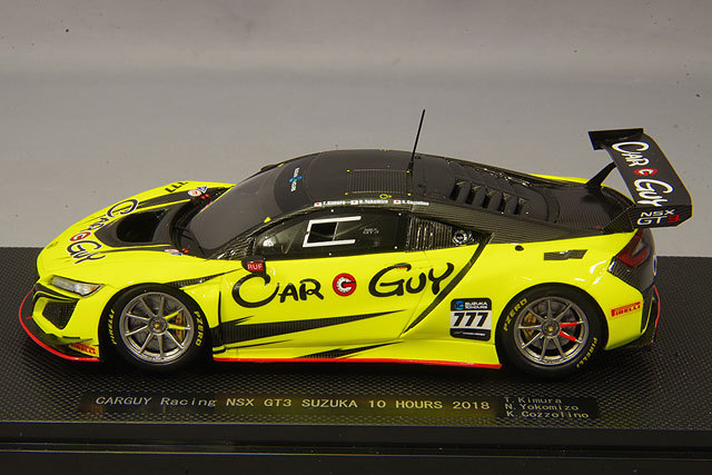 エブロ 1/43 カーガイレーシング NSX GT3 鈴鹿10時間 2018 #777