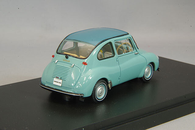 SUBARU 360 OandO 特注品 水色 1/50サイズ エブロ 1/43 スバル 360 1958 ブルー レジン製