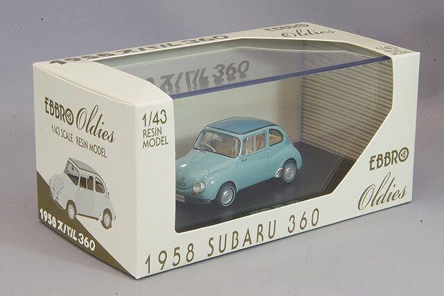 エブロ 1/43 スバル 360 1958 ブルー レジン製