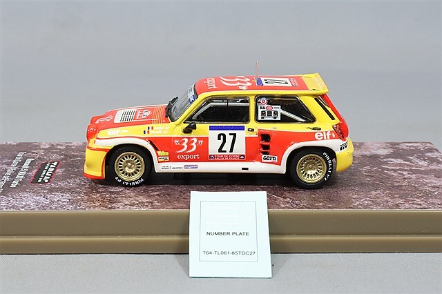 Tarmac 1/64 ルノー 5 マキシ ターボ 1985 ツールドコルス ラリー