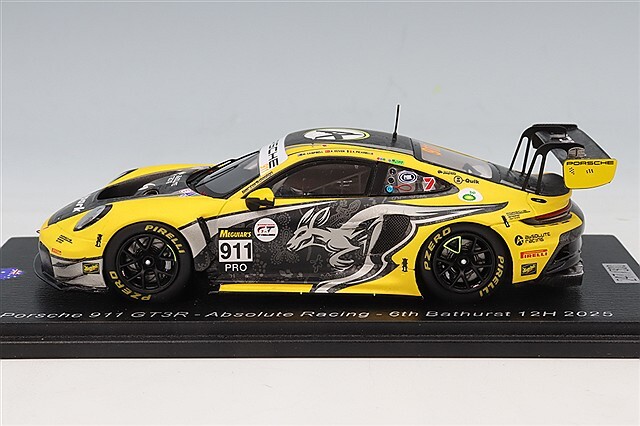 スパーク 1/43 ポルシェ 911 GT3R Absolute Racing 2025 バサースト