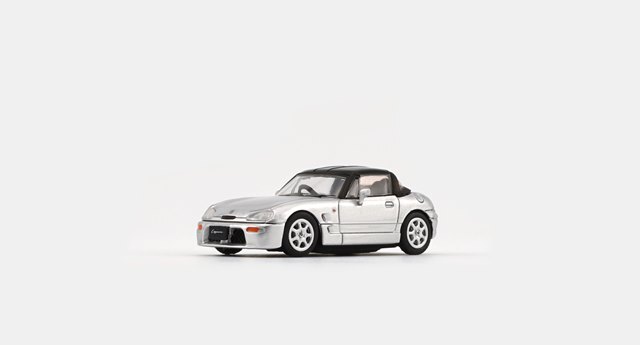 BM CREATIONS 1/64 スズキ カプチーノ シルバー 右ハンドル