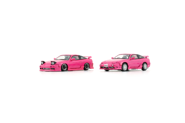 BM CREATIONS 1/64 日産 シルビア 180SX メタリックピンク 右ハンドル