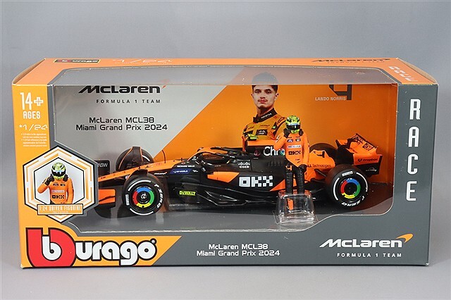 ブラゴ 1/24 マクラーレン F1チーム MCL38 2024 F1 #4 L.ノリス