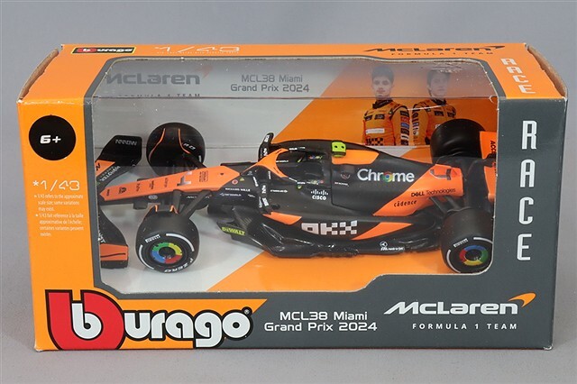 ブラゴ 1/43 マクラーレン F1チーム MCL38 2024 F1 #4 L.ノリス