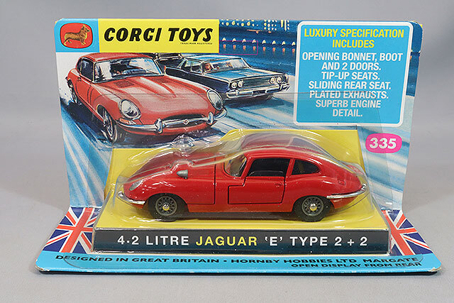 コーギー 1/43 #335 4.2 リッター ジャガー Eタイプ 2+2 レッド