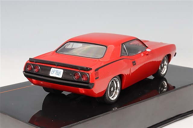 イクソ 1/43 プリムス バラクーダ 1970 レッド