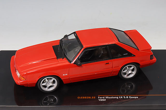 イクソ 1/43 フォード マスタング LX 5.0 クーペ 1992 レッド