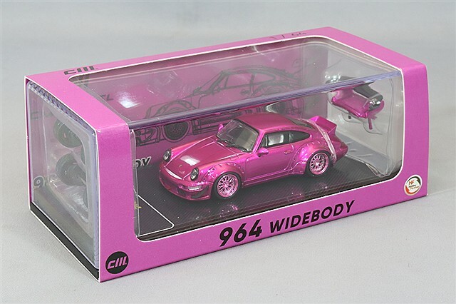 CMモデル 1/64 ポルシェ 911 (964) メタリックパープル インドネシア