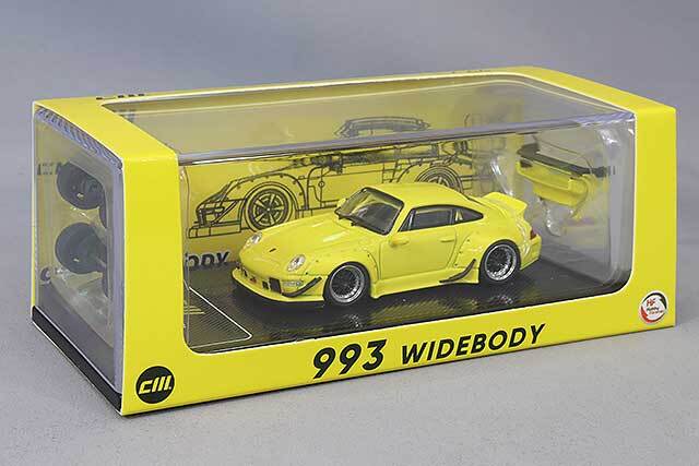CMモデル 1/64 ポルシェ 911 993 イエロー インドネシア限定モデル
