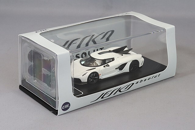 ジェス様 CMモデル 1/64 ケーニグセグ ジェスコアブソリュート ホワイト