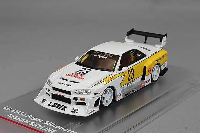 CMモデル 1/64 日産 スカイライン ER34 LBWK スーパーシルエット #23