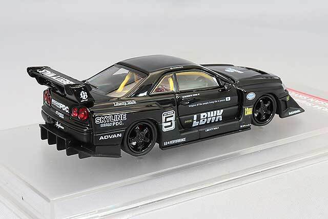 CM Model 日産GT-R LB-ER34 LBWK （シルバーブラック） CM Model 日産GT-R LB-ER34 LBWK （チョイス） CM Model 1:64