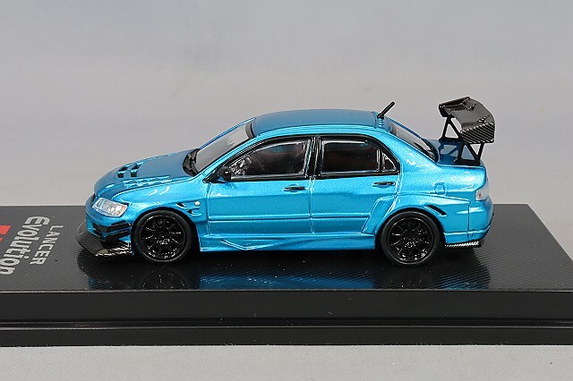 モフルン CMモデル 1/64 三菱 ランサー エボリューション IX メタリックブルー