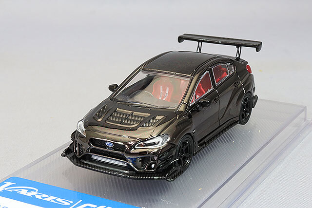 CMモデル 1/64 スバル バリス ワイドボディ 2.0 WRX クロームブラック