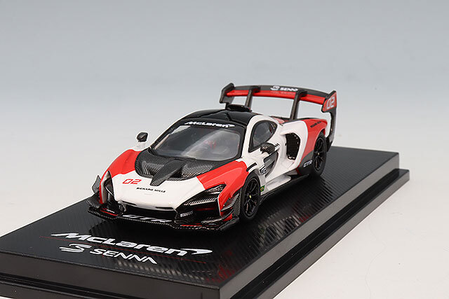 CMモデル 1/64 マクラーレン セナ GTR ホワイト/レッド