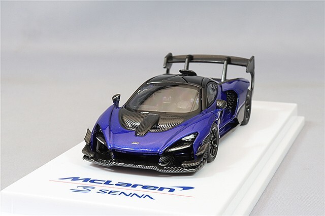 CMモデル 1/64 マクラーレン セナ GTR メタリックブルー