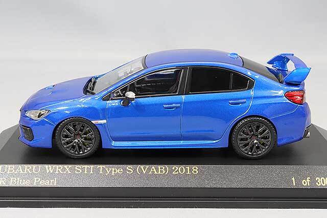 カーネル 1/43 スバル WRX STI Type S (VAB) 2018 WR ブルーパール