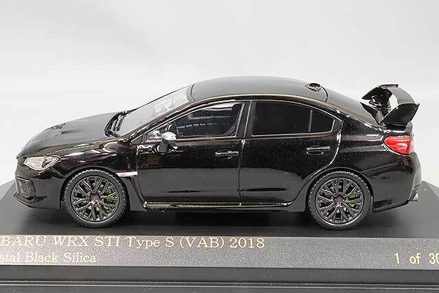 ミニカー　1/43 スバル WRX STI Type S (VAB) 2018(クリスタルブラックシリカ) [CN431816] CAR-NEL (カーネル) 1/43 スバル WRX STI Type RA-R (VAB) 2018