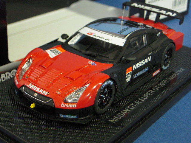 ミニカー　エブロ 日産GTR テストカー エブロ 1/43 日産 GT-R スーパーGT500 2010 鈴鹿 テスト #230