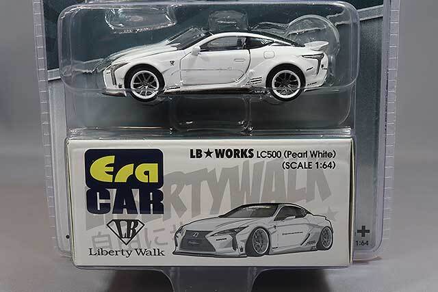Era CAR 1/64 LB-WORKS LC500 パールホワイト 北米仕様クラムシェル
