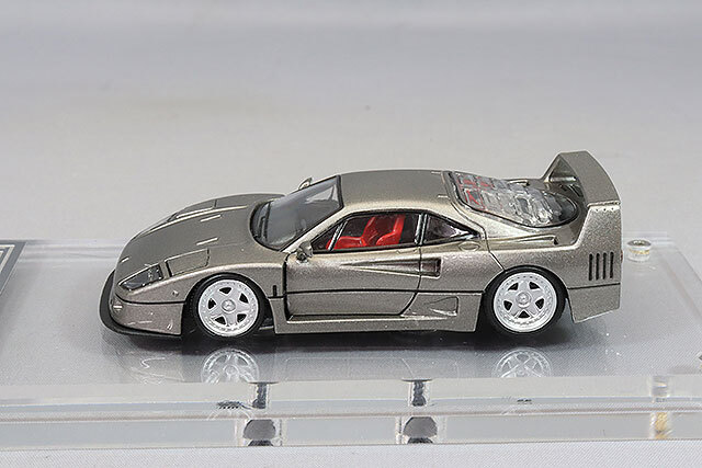 Finclassically 1/64 フェラーリ F40 メタリックグレー