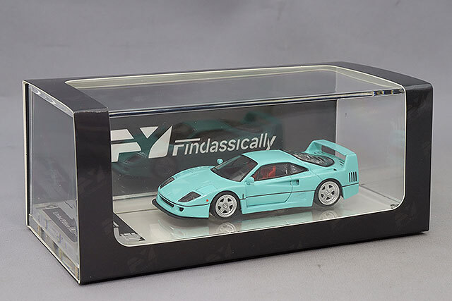 フェラーリ F40 ライトブルー 1/64 ZD Top Art 1:64 Blue F40 LBWK #56 Racing Sports Model