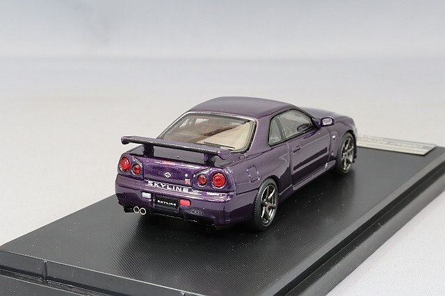 MOTORHELIX 1/64 日産 スカイライン GT-R R34 V-SpecII ミッドナイト