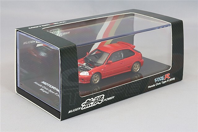MOTORHELIX 1/64 ホンダ シビック タイプR (EK9) 無限 ミラノレッド