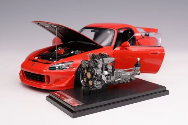 MOTORHELIX 1/18 ホンダ S2000 タイプS 2007 ニューフォーミュラレッド