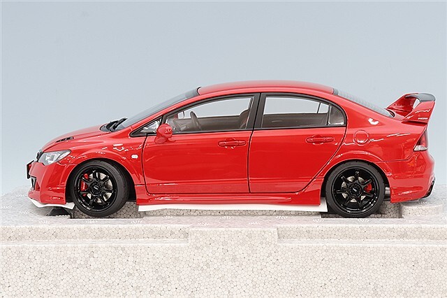 MOTORHELIX 1/18 ホンダ シビック タイプR (FD2) MUGEN RR ミラノレッド