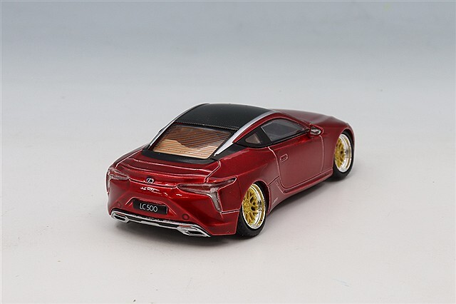 GCD x エンチェリー 1/64 レクサス LC500h ローライダー レッド (左