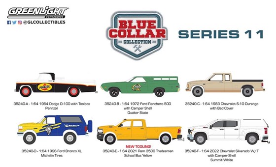 グリーンライト 1/64 Blue Collar コレクション シリーズ11 1BOX