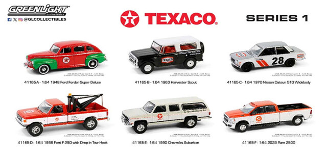 グリーンライト 1/64 Texaco スペシャルエディション シリーズ1 1BOX 6台入