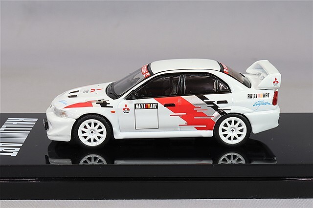 三菱　ラリーアート　レア ホビージャパン 1/64 三菱 ランサー RS エボリューションVI